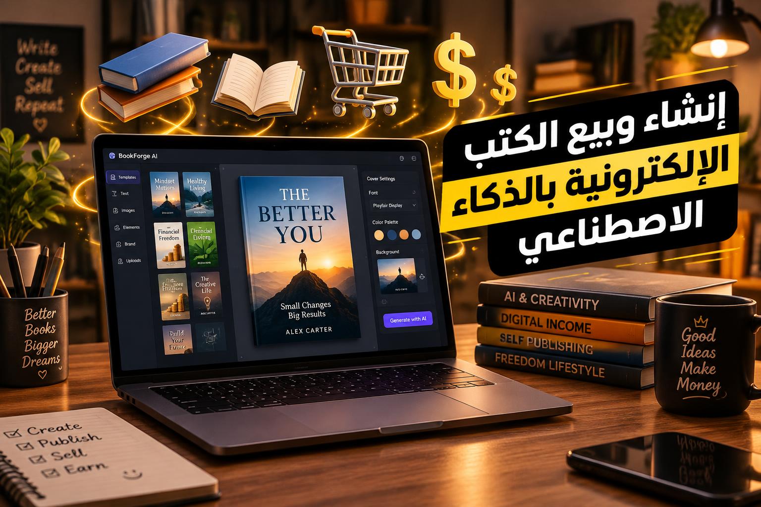 إنشاء وبيع الكتب الإلكترونية بالذكاء الاصطناعي: دليلك العملي لعام 2026