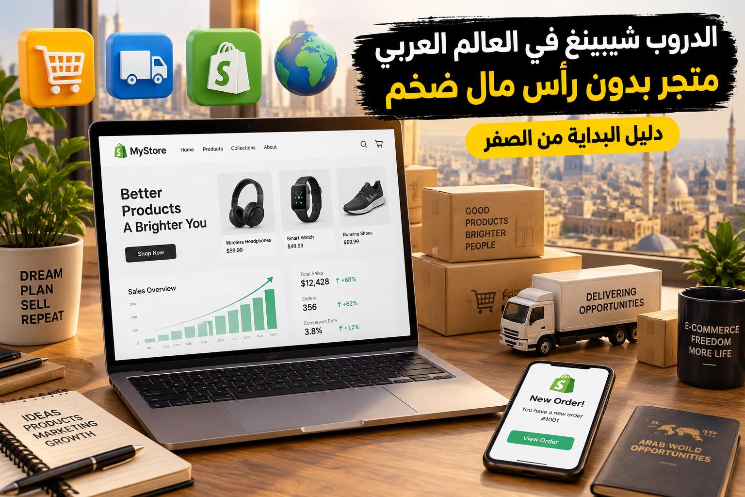 الدروب شيبينغ في العالم العربي: كيف تبدأ متجراً إلكترونياً بدون رأس مال ضخم
